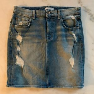 7 for All Mankind Jean Skirt size 31 BNWOT